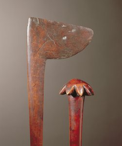 Maori Tewhatewha ve Yeni Kaledonya Kulübü (detay) (ahşap)